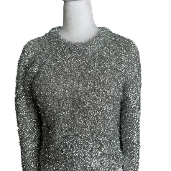 Mango Women's Crewneck Lurex Sweater Size Small - Picture 15 of 17